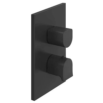 Фото Смеситель для душа Gessi Rilievo 59136#299 термостат, черный матовый