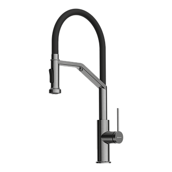 Фото Смеситель для кухни Omoikiri Makkari 2 Plus-SB-GM-BL 4994497 вороненая сталь