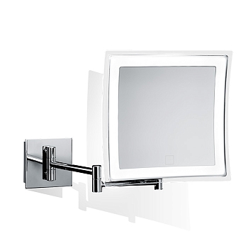 Фото Зеркало Decor Walther 0121800 косметическое подвесное с подсветкой увел 5x, хром