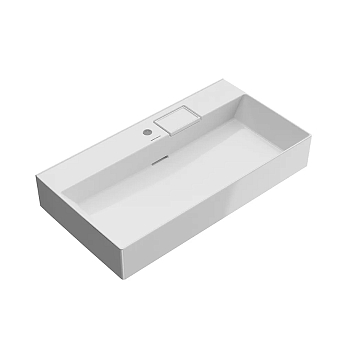 Фото Раковина Kerama Marazzi Logica LO.wb.90.1 подвесная 90 см, цвет белый глянцевая