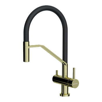 Фото Смеситель для кухни Omoikiri Akeno-LG-BL 4994546 светлое золото