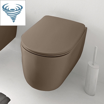 Фото Унитаз подвесной Kerasan Nolita 531588 безободковый bruno matt