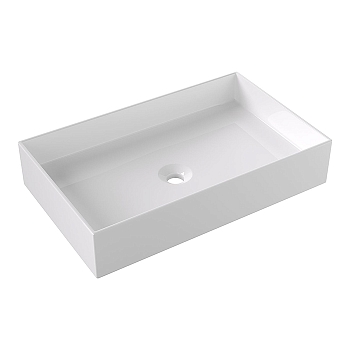 Фото Раковина Alice Hide 31130101 накладная 60 см, цвет белый глянцевый