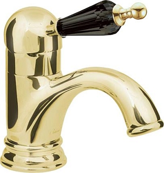 Фото Смеситель для раковины Boheme Tradizionale Nero 251 золото