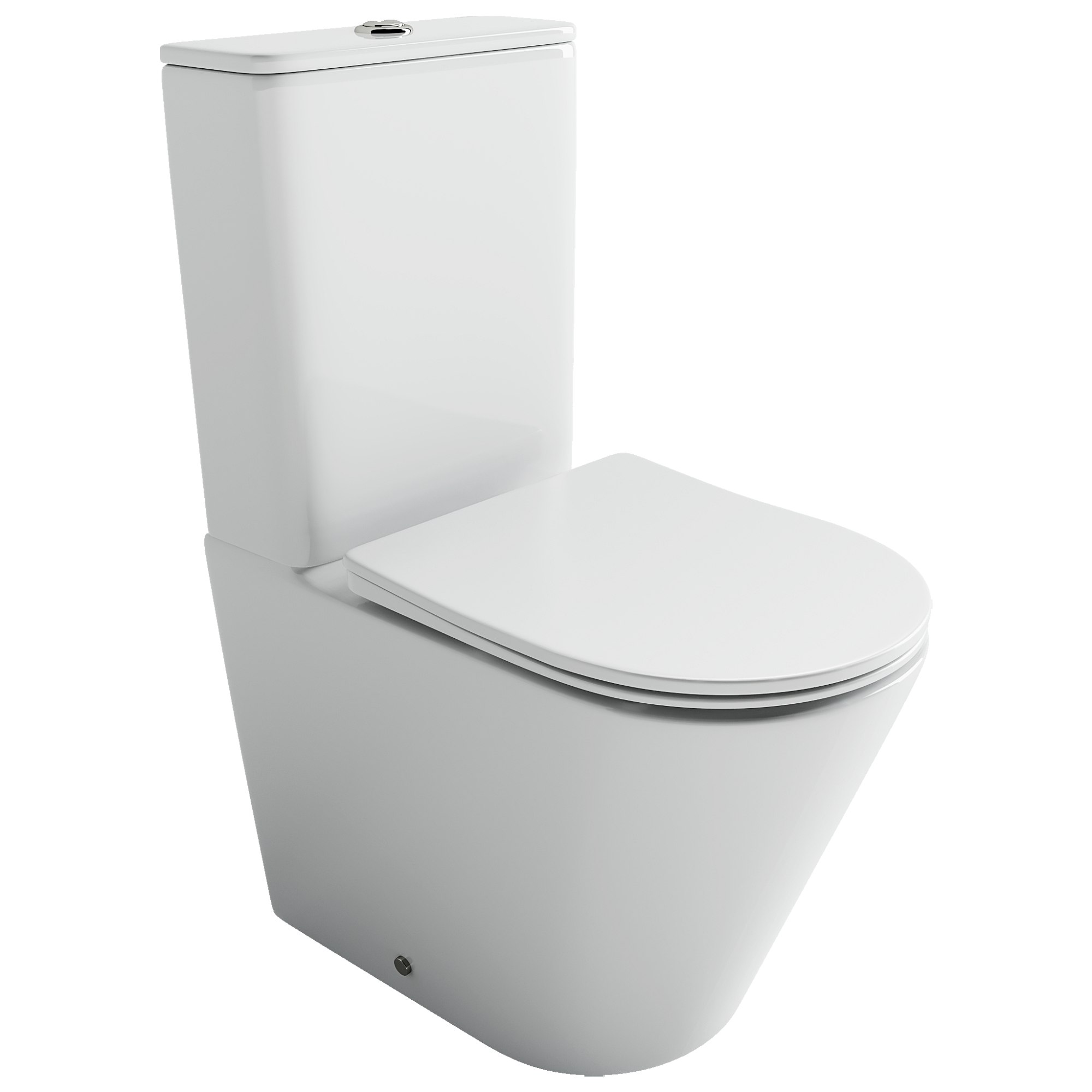Фото Унитаз Ceramicanova Highlight CN1802T с сиденьем с бачком компакт, белый глянцевый