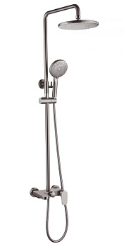 Фото Душевая стойка Boheme Spectre 458-NB nickel brush, никель матовый