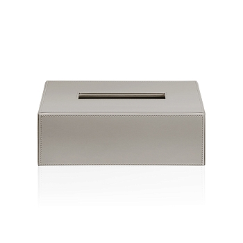 Фото Диспенсер для салфеток Decor Walther Corner 0839949 настольный, имитация кожи цвет: тауп