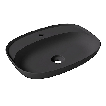 Фото Раковина Alice Form 22460108 накладная 60 см, цвет чёрный матовый