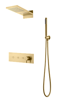 Фото Душевая система Boheme Fusion 130-MG matt gold, золото матовое