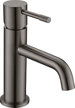 Фото Смеситель для раковины Boheme Uno 461-GM оружейная сталь браш