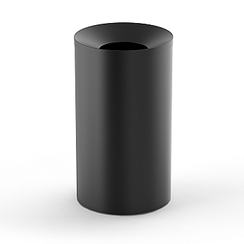 Фото Мусорный бак Decor Walther Basic 0615660 напольный 60 л, черный матовый