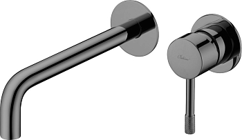 Фото Смеситель для раковины Boheme Uno 465-SGM оружейная сталь глянец