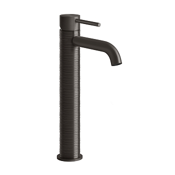 Фото Смеситель для раковины Gessi 316 54309#707, black metal brushed, черный металлик матовый
