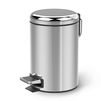 Фото Ведро Decor Walther Basic 0615770 напольное 3 л, сталь полированная