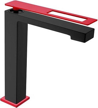 Фото Смеситель для раковины Boheme Q 142-BR черный/Красный