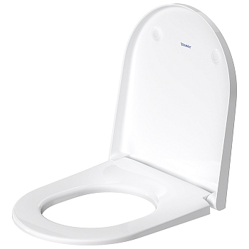 Фото Унитаз подвесной Duravit D-Neo 45780900A1, безободковый, с сиденьем, белый глянцевый