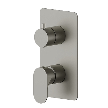 Фото Смеситель Newform Linfa II 69473E.M0.070 для душа с переключателем на 2 потока, титан матовый