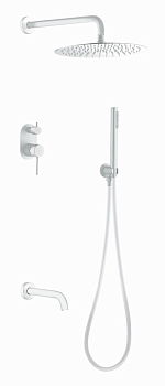 Фото Душевая система Boheme Uno 464-2-MW белый матовый