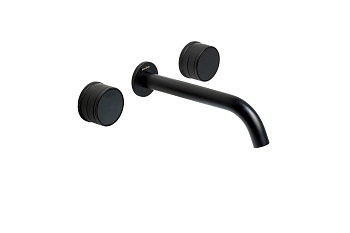 Фото Смеситель для раковины Boheme Prestige 152-2-B-PR черный матовый
