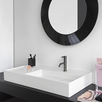 Фото Раковина Laufen Kartell 8.1033.9.000.111.1 накладная 90 см, цвет белый