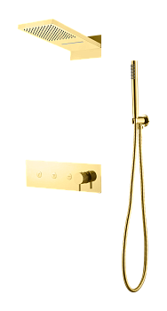 Фото Душевая система Boheme Fusion 130-G золото глянец