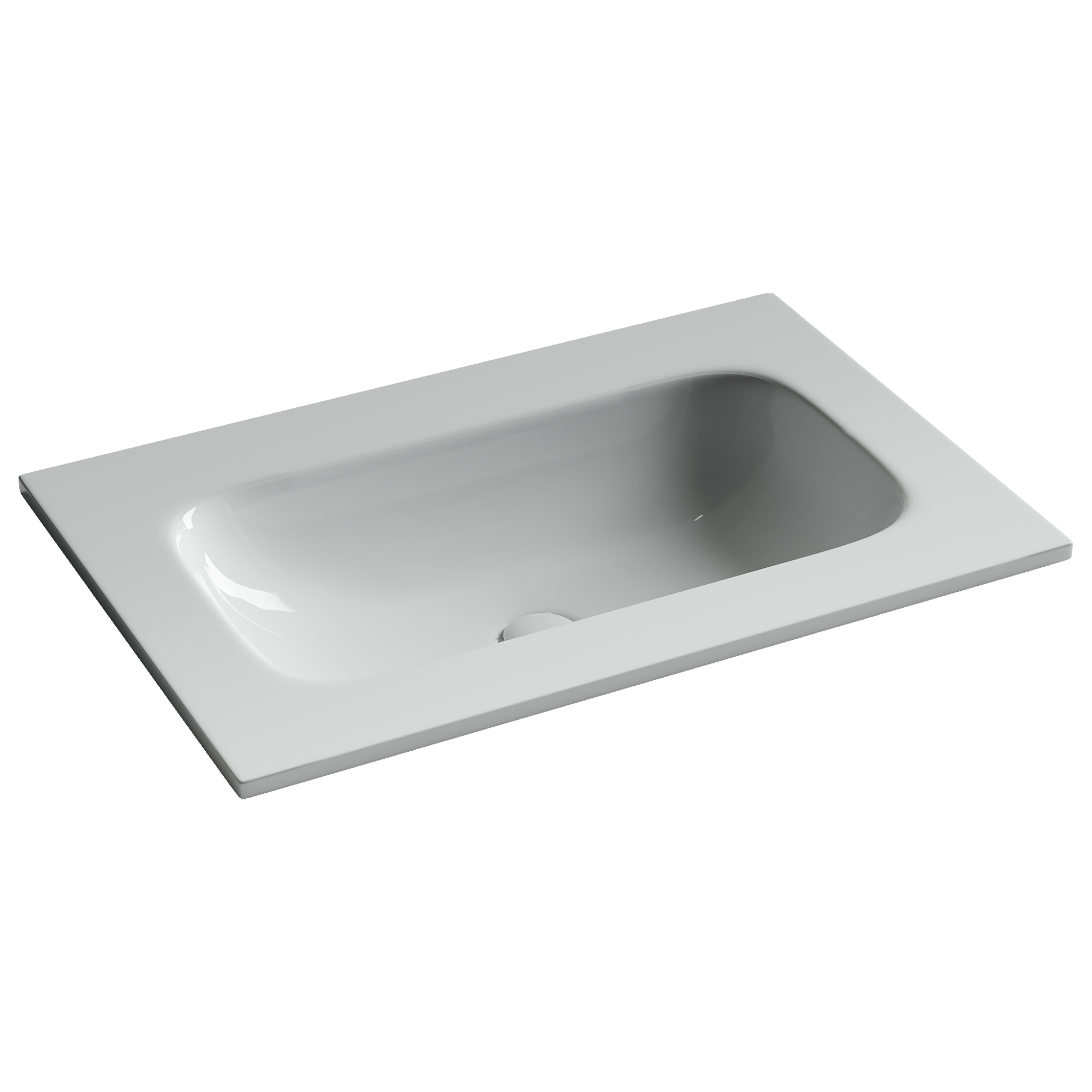 Фото Раковина Ceramicanova Grace CN7031wx мебельная 71 × 45,7 × 13,7 см, белый глянцевый