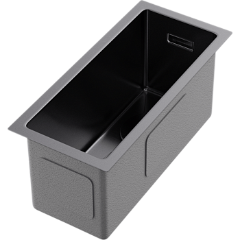 Фото Кухонная мойка Omoikiri Taki 20-U/IF-GM 4973105 вороненая сталь