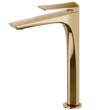 Фото Смеситель Newform Delta Zero 72215.61.020 для раковины, золото глянец PVD