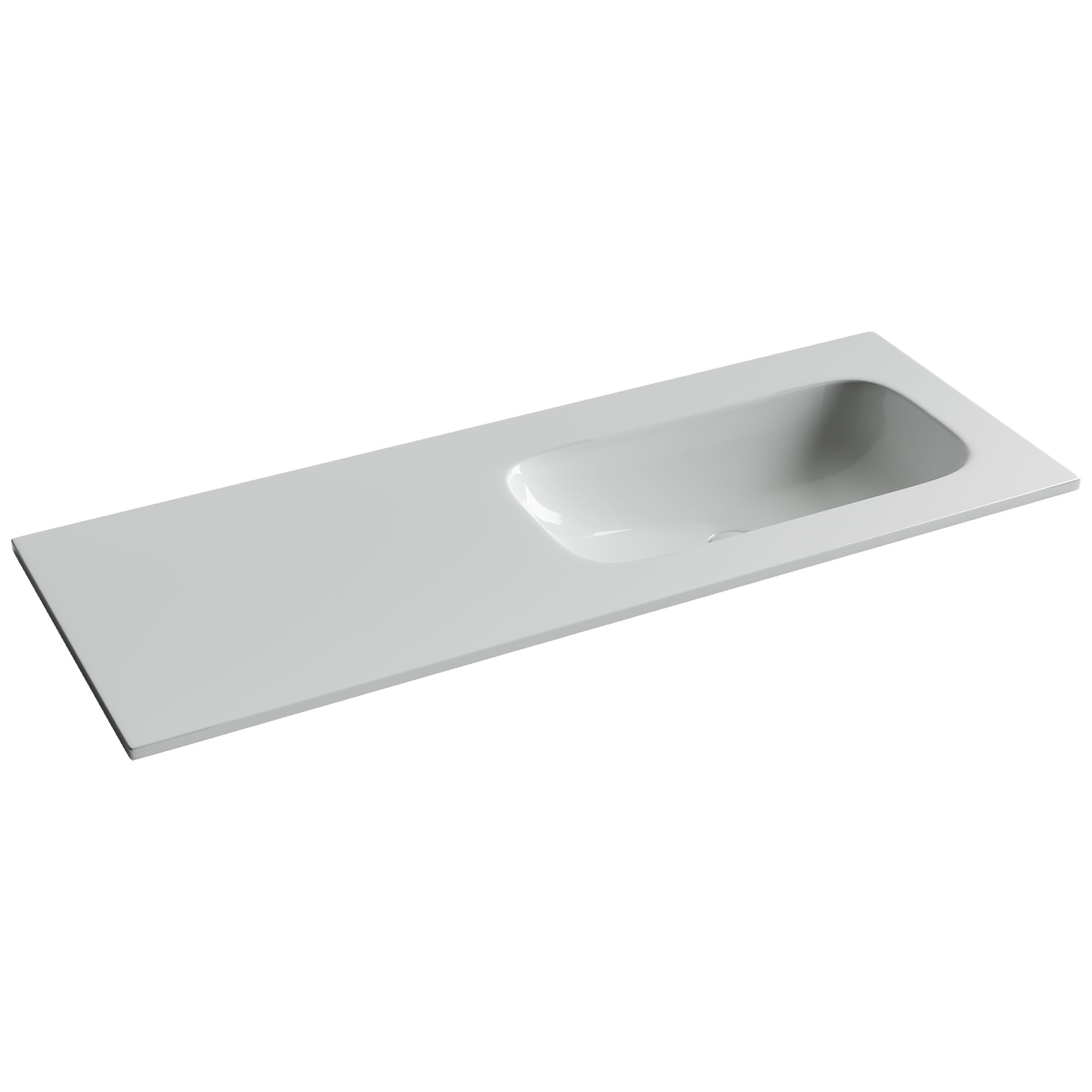 Фото Раковина Ceramicanova Grace CN7021wx мебельная 121 × 45,7 × 13,7 см, белый глянцевый