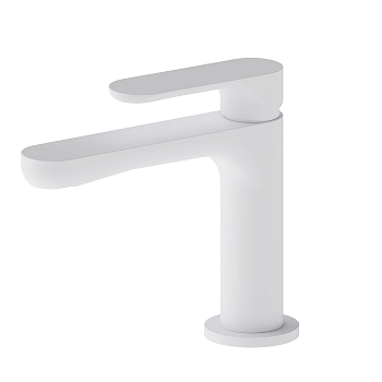 Фото Смеситель Newform Linfa II 69412.01.014 для раковины, белый матовый