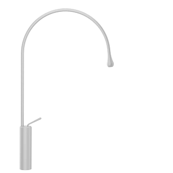 Фото Смеситель для раковины Gessi Goccia 33610#279, белый матовый