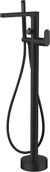 Фото Смеситель для ванны Boheme Spectre 459-B напольный черный матовый