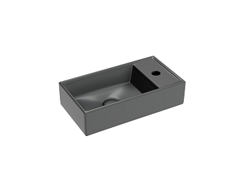 Фото Раковина Ceramicanova Element CN6051LMDH подвесная 41 × 22,5 × 10,5 см, темный антрацит матовый