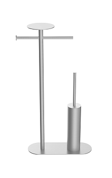 Фото Стойка с аксессуарами Boheme Venturo 10953-NB напольная, nickel brushed, никель матовый