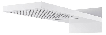 Фото Верхний душ Boheme Fusion 419-2-MW встраиваемый 55×23 см с каскадом, матовый белый