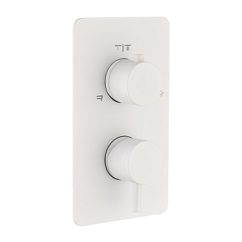 Фото Смеситель для душа Boheme Cell 135-2-MW на 2 потока белый матовый