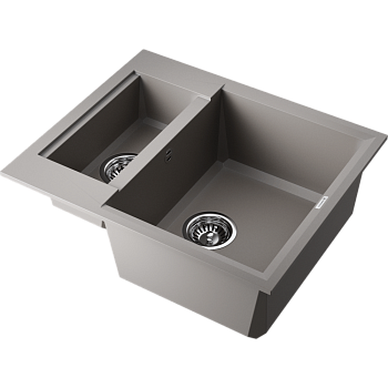 Фото Кухонная мойка Omoikiri Sakaime 60-2-GR 4993554 leningrad grey