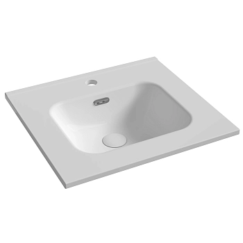 Фото Раковина Ceramicanova Element CN7034 мебельная 51 × 46,5 × 18 см, белый глянцевый