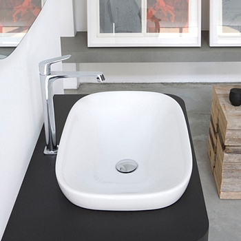 Фото Раковина Globo Genesis GE042.BI*0 встраиваемая 60 см, цвет белый