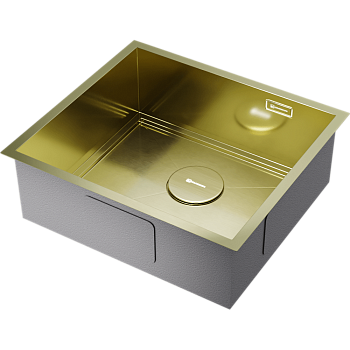 Фото Кухонная мойка Omoikiri Kasen 49-16-INT-LG 4997054 светлое золото