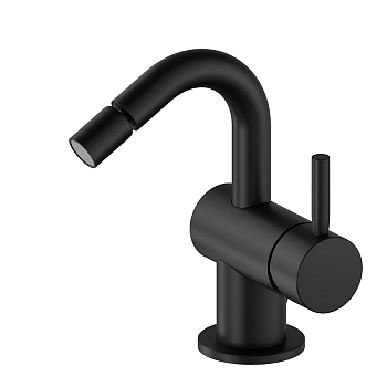 Фото Смеситель Newform Blink 70825.01.093 для биде с донным клапаном, черный матовый