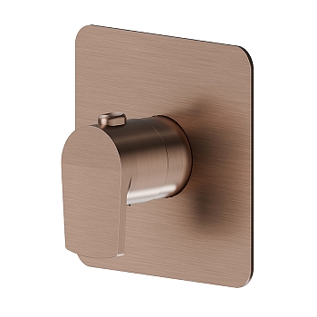 Фото Смеситель Newform Haka 67691E.59.067 для душа термостат, медь браш PVD