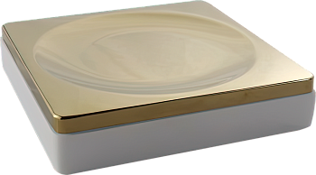 Фото Мыльница Boheme 10960-W-G настольная золото