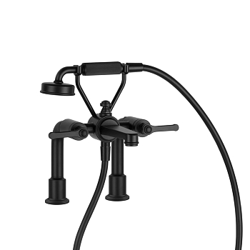 Фото Смеситель на борт ванны Gessi Venti20 65115#299, black XL, черный матовый