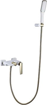 Фото Смеситель для ванны Boheme Venturo 383-W золото/белый