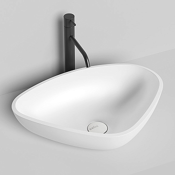 Фото Раковина Salini Gloria 1102206M накладная 56 см, цвет белый матовый