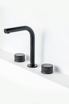 Фото Смеситель для раковины Boheme Prestige 152-B-PR черный матовый