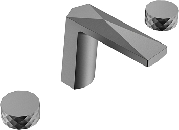 Фото Смеситель для раковины Boheme Venturo 150-GM-DIAMOND оружейная сталь браш