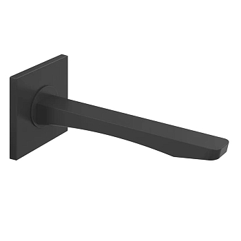 Фото Излив Gessi Rilievo 59100#299 настенный black XL, черный матовый