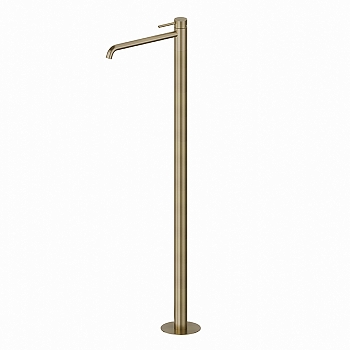 Фото Смеситель Newform X-Steel 316 69618EX.59.098 для раковины напольный, шампань браш PVD